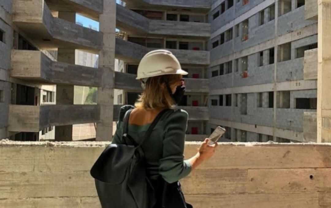 Foto da obra do Nido, registrada em 2020