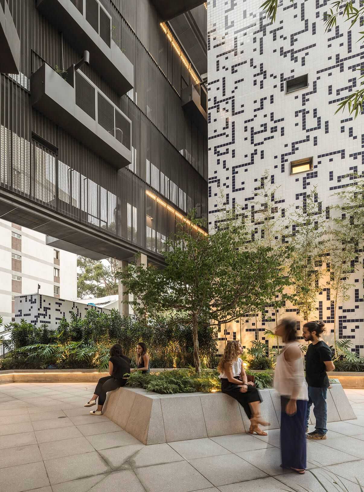 Lobby de entrado do edifício POP XYZ
