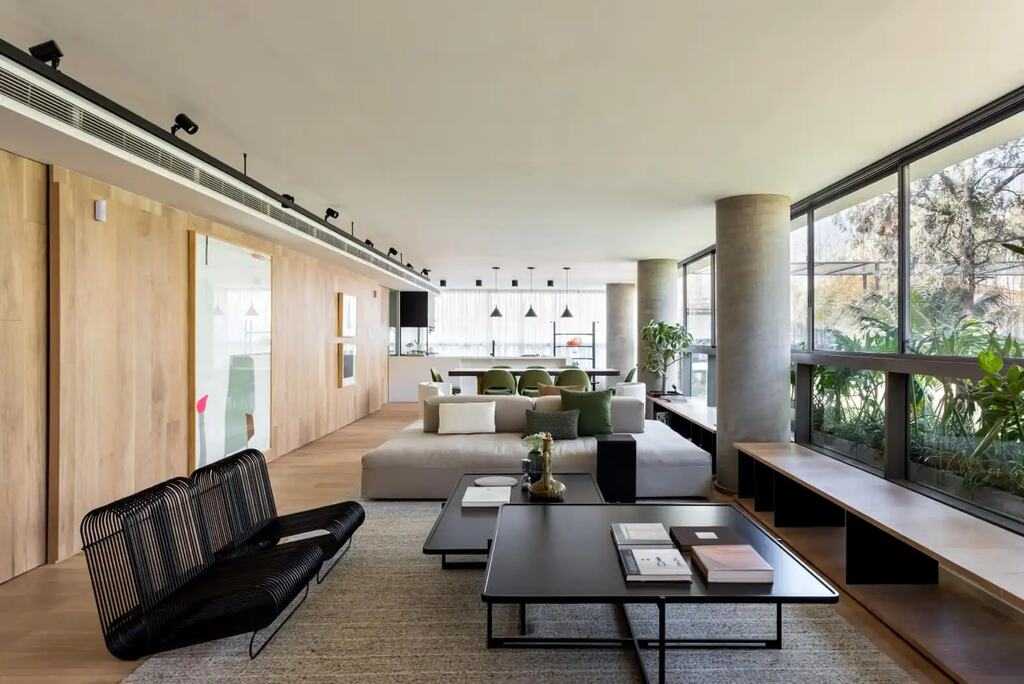 interior de imóvel com conceito aberto